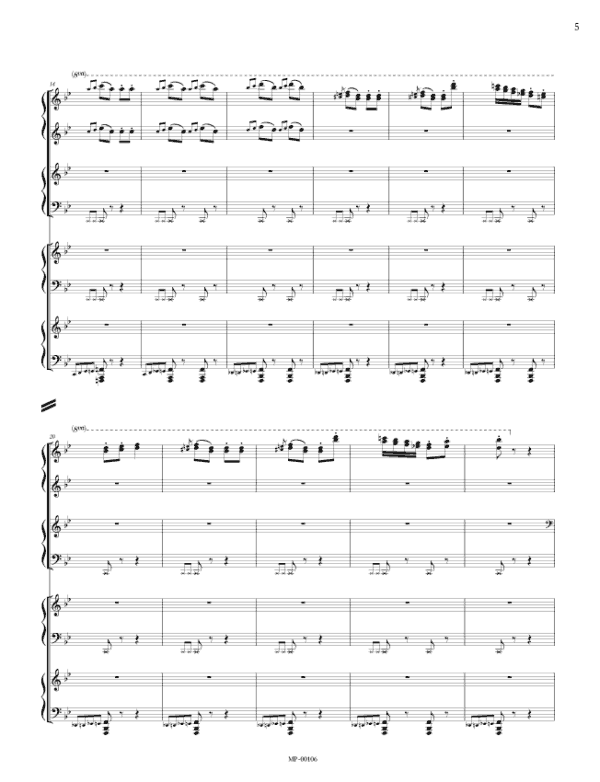 Download Edition - Beethoven/Kotaro Fukuma: Turkish March (for 2 Pianos 8 Hands) - Image 3